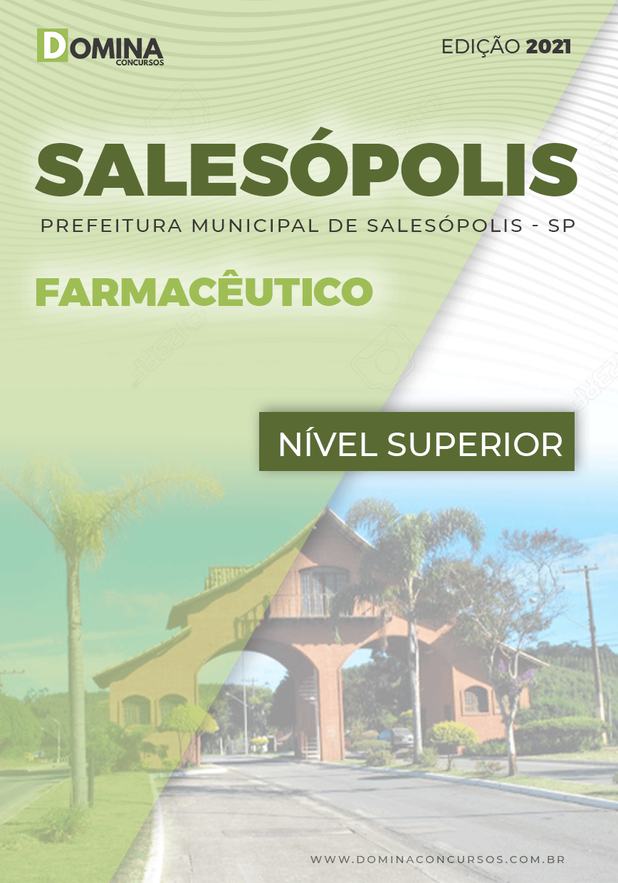 Apostila Concurso Pref Salesópolis SP 2021 Farmacêutico