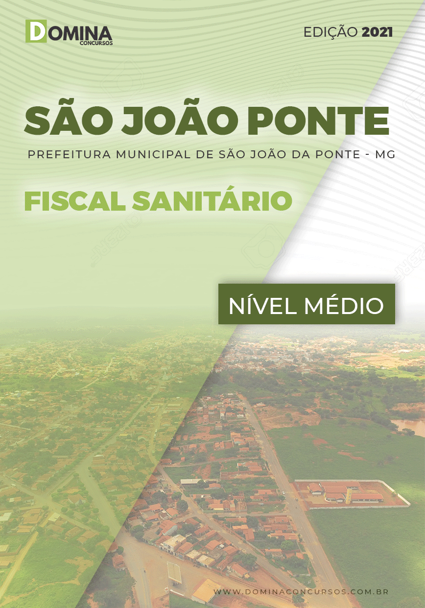 Apostila Pref São João Ponte MG 2021 Fiscal Sanitário