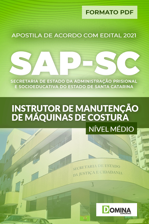 Apostila SAP SC 2021 Instrutor de Manutenção de Máquinas de Costura