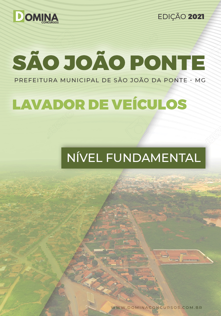 Apostila Pref São João da Ponte MG 2021 Lavador de Veículos