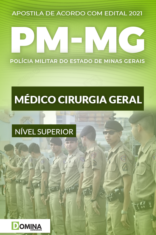 Apostila PM MG 2021 Oficial de Saúde Médico Cirurgia Geral