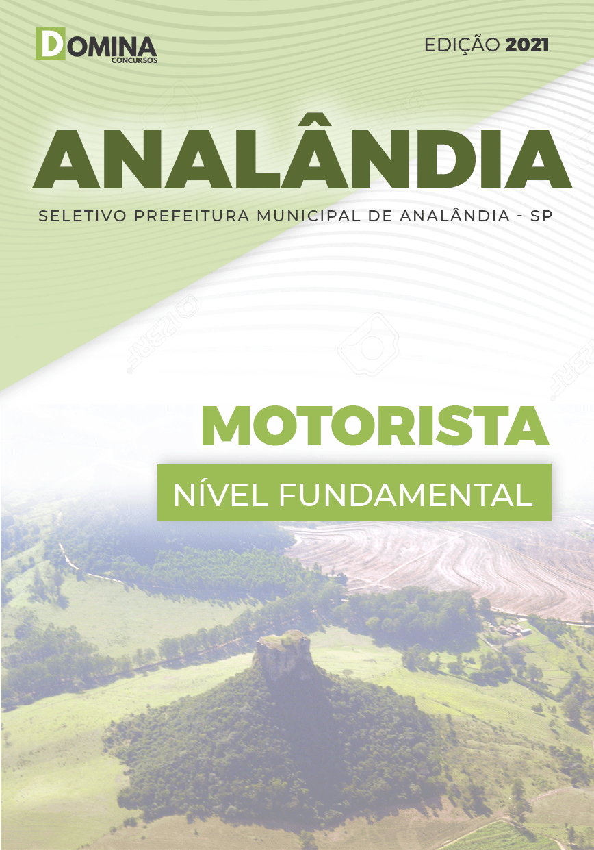 Apostila Processo Seletivo Pref Analândia SP 2021 Motorista