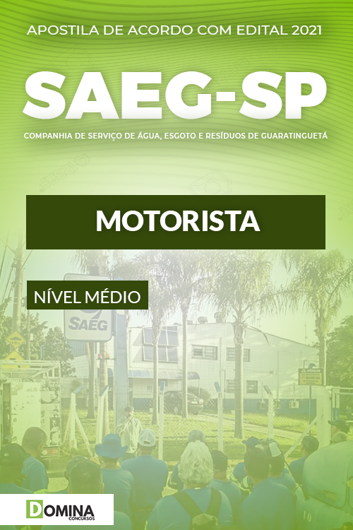 Apostila Concurso Público SAEG SP 2021 Motorista