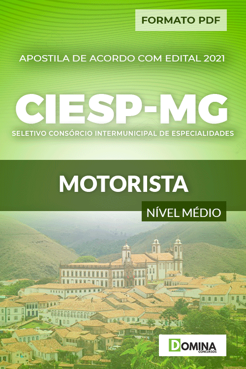 Apostila Processo Seletivo CIESP MG 2021 Motorista