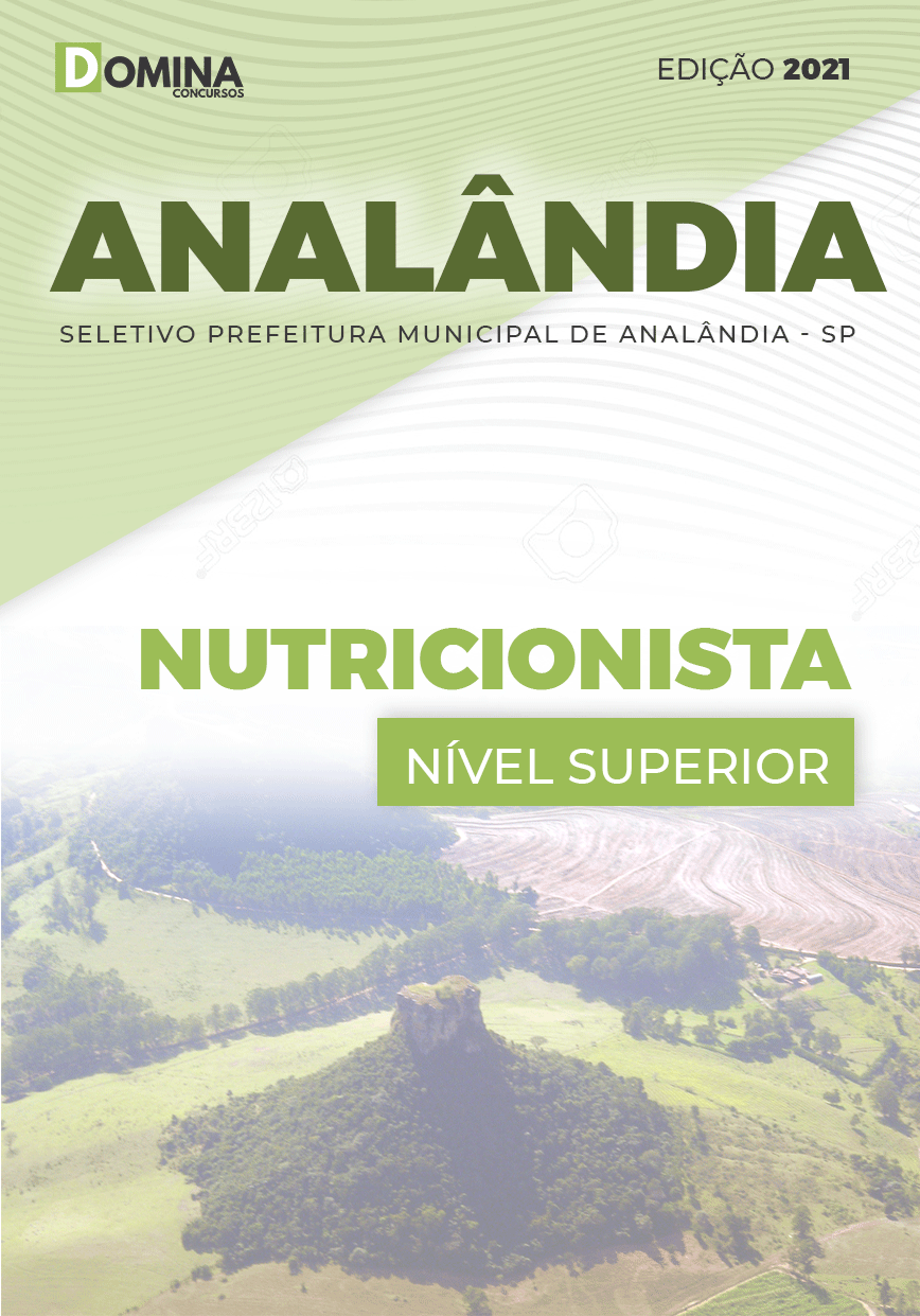 Apostila Processo Seletivo Pref Analândia SP 2021 Nutricionista