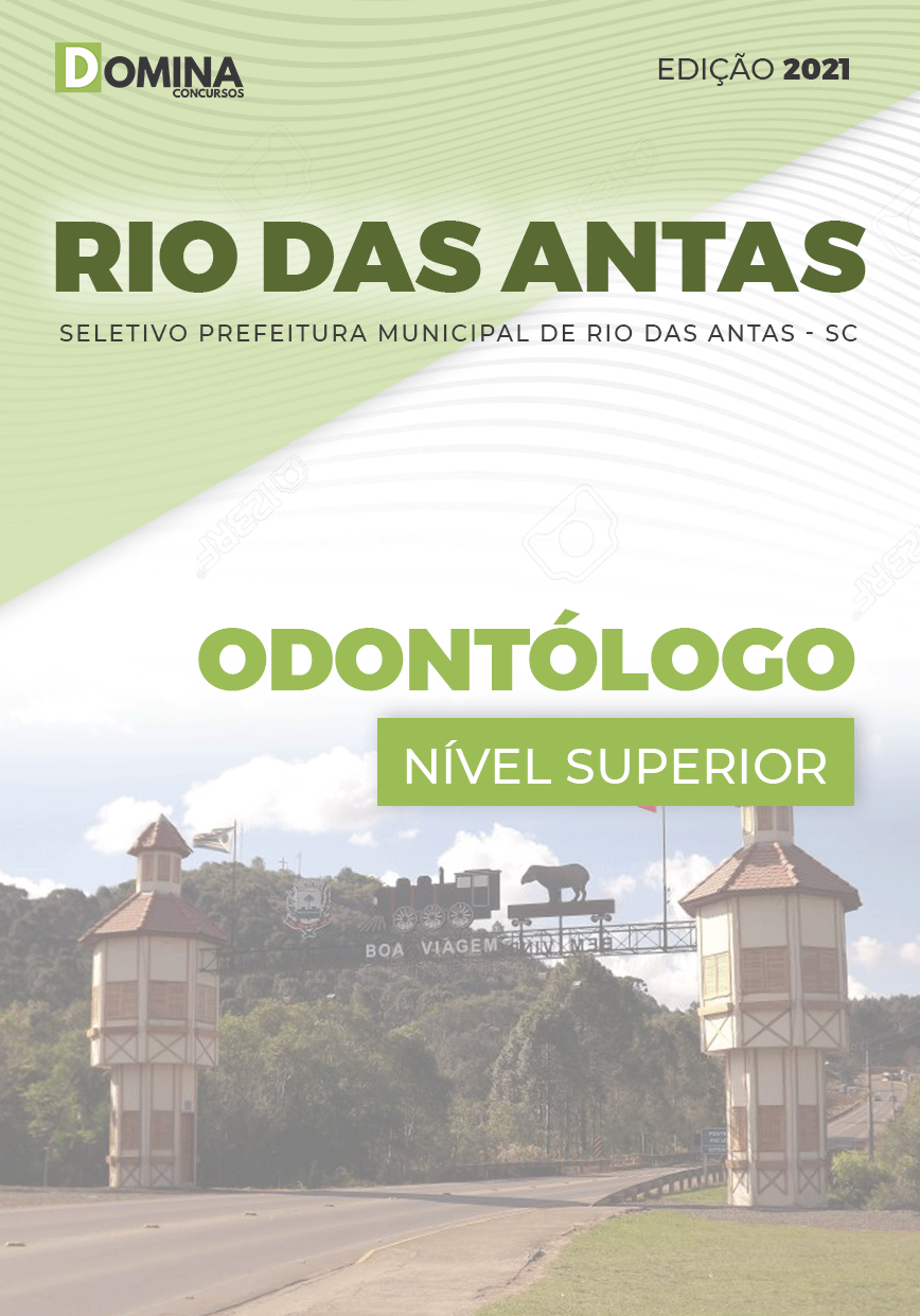 Apostila Seletivo Pref Rio das Antas SC 2021 Odontólogo
