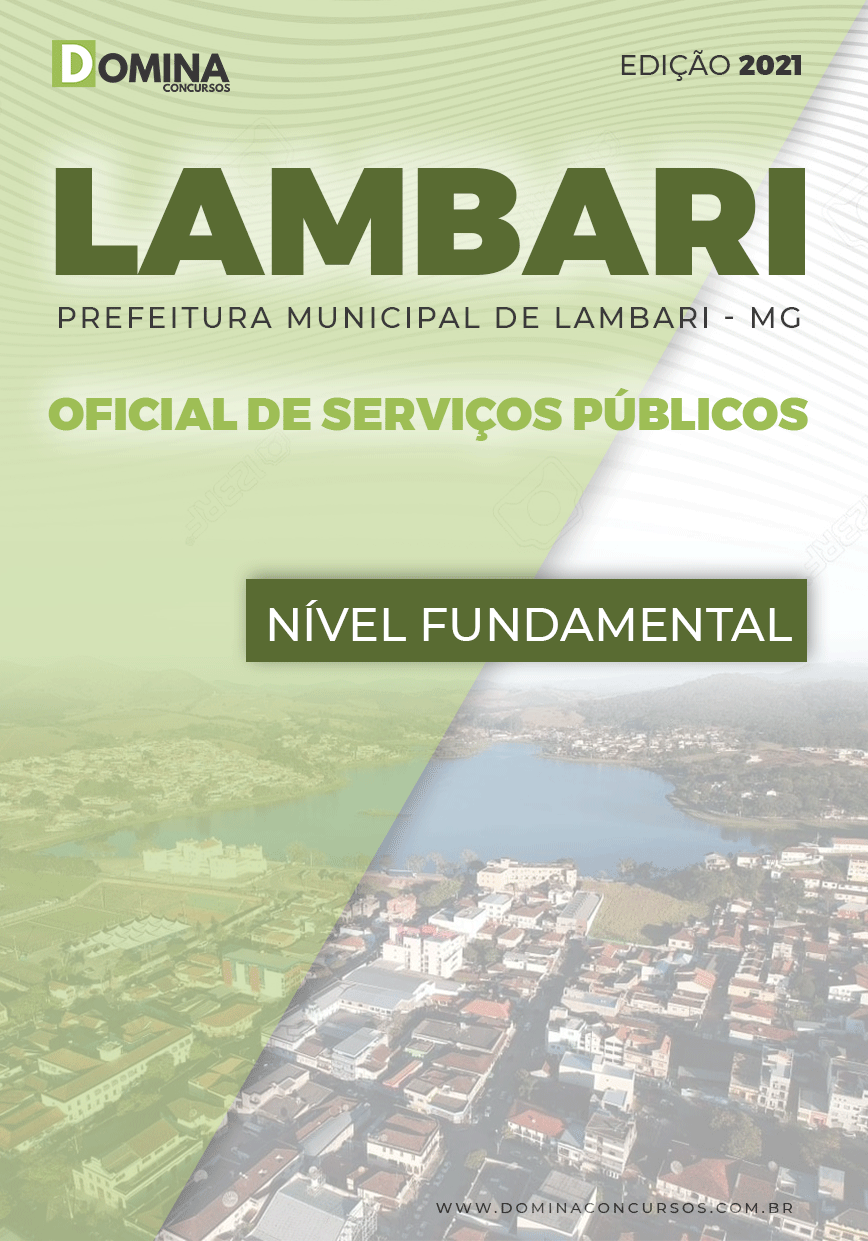 Apostila Pref Lambari MG 2021 Oficial de Serviços Públicos
