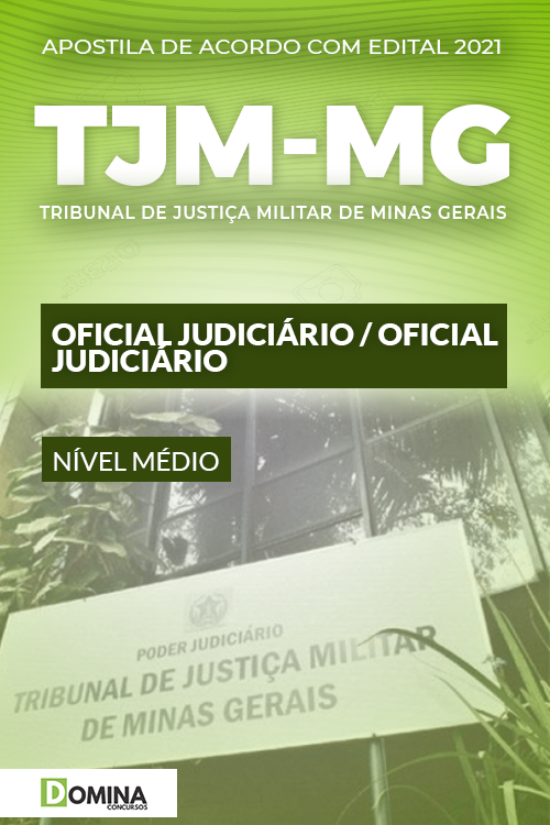 Apostila Concurso Público TJM MG 2021 Oficial Judiciário