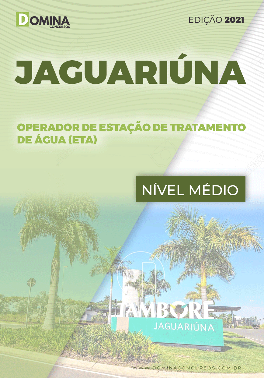 Apostila Concurso Pref Jaguariúna SP 2021 Operador Estação ETA