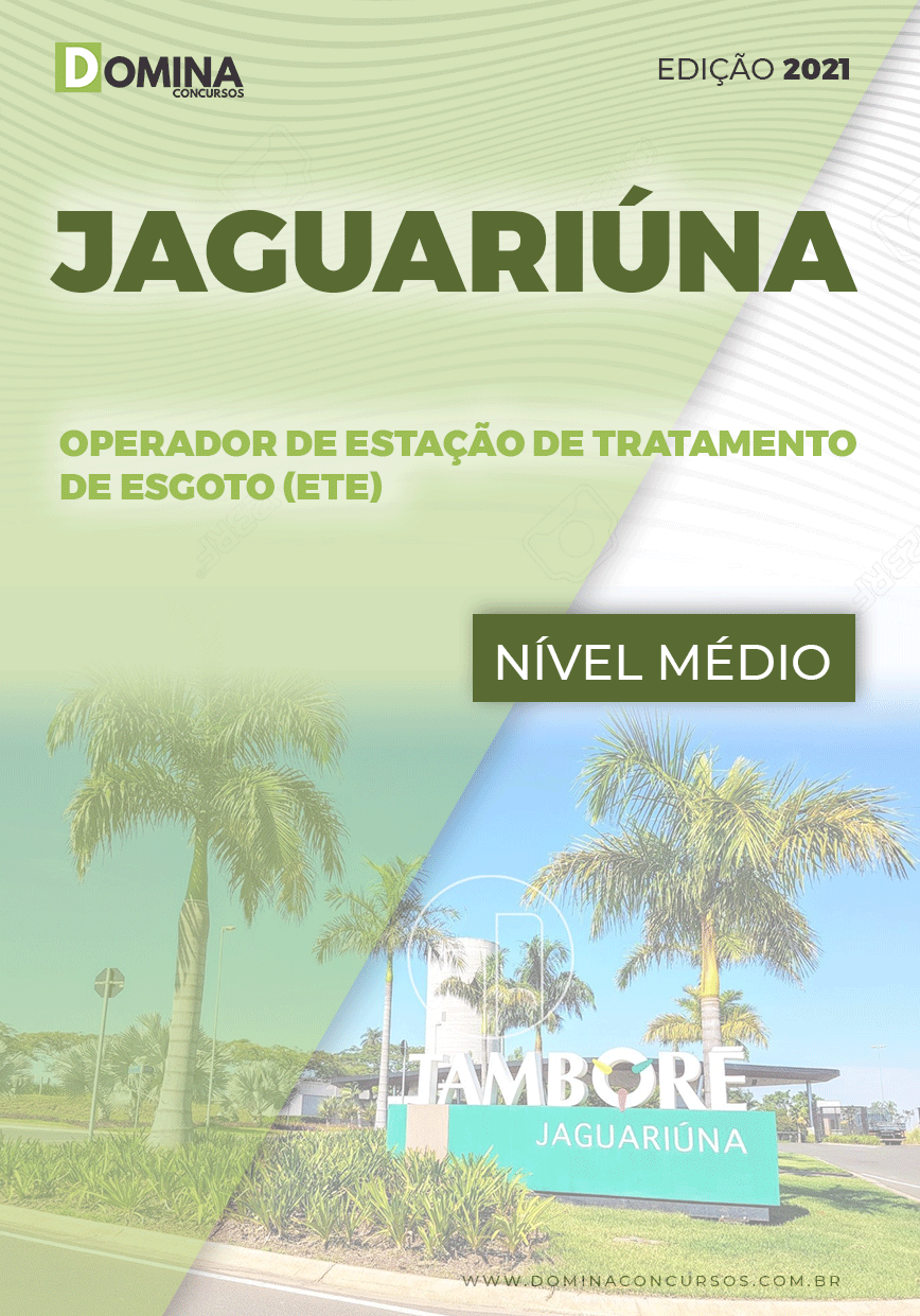 Apostila Pref Jaguariúna SP 2021 Operador de Estação ETE