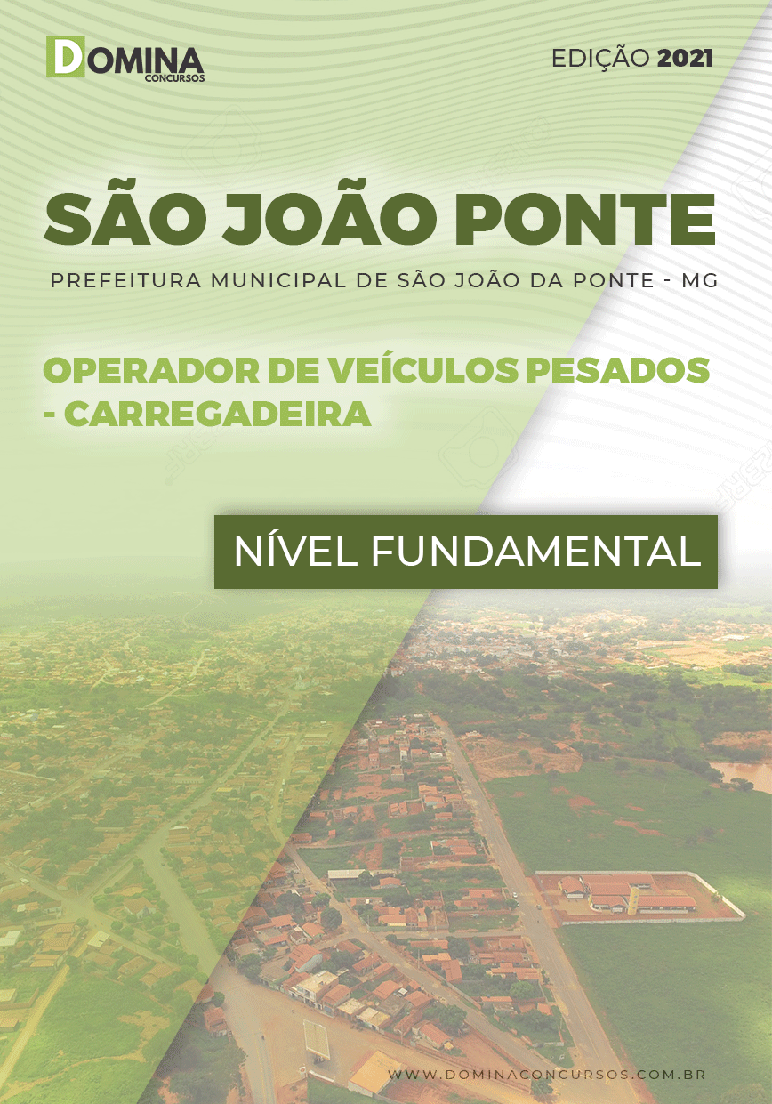 Apostila Pref São João da Ponte MG 2021 Operador Carregadeira