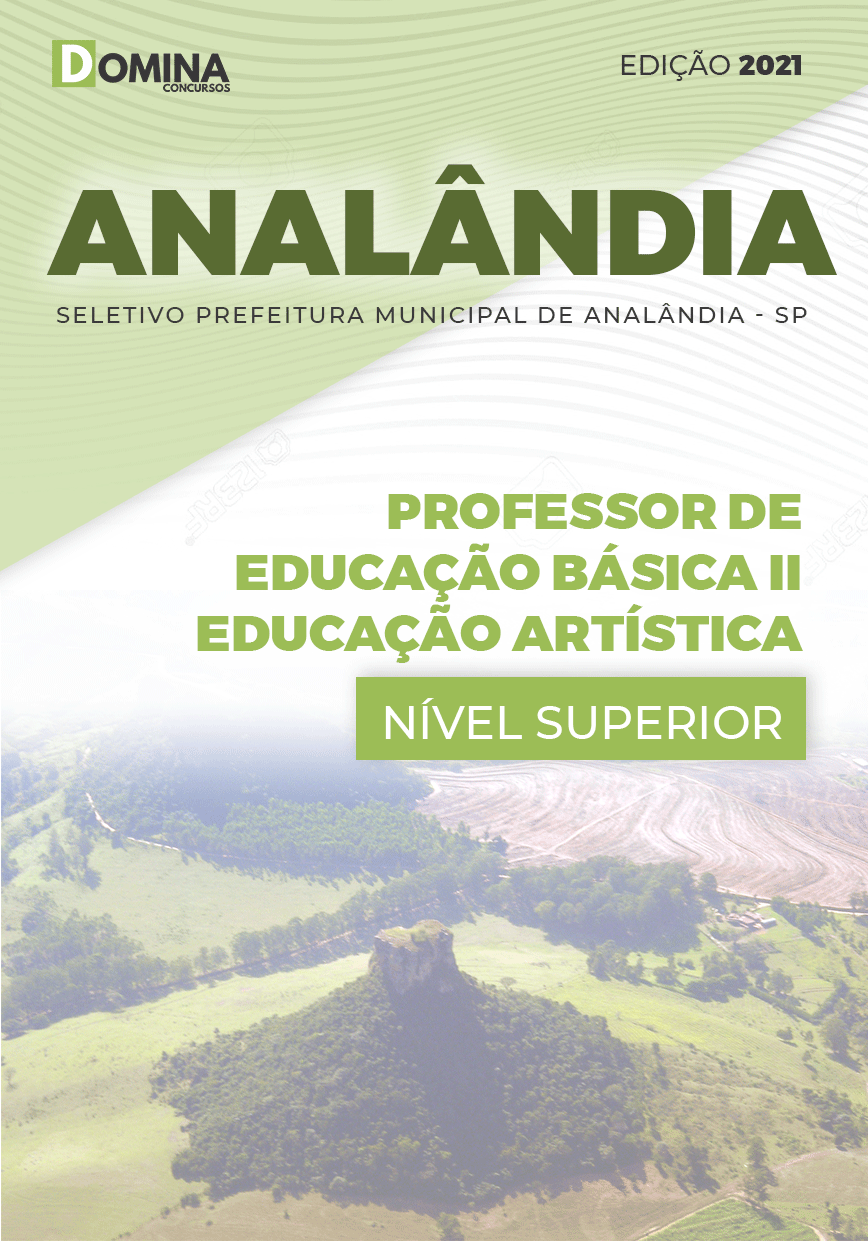 Apostila Pref Analândia SP 2021 Professor de Educação Artística