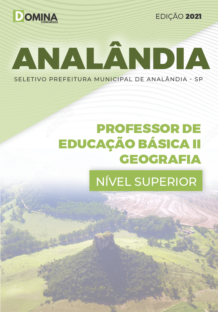 Apostila Seletivo Pref Analândia SP 2021 Professor II Geografia