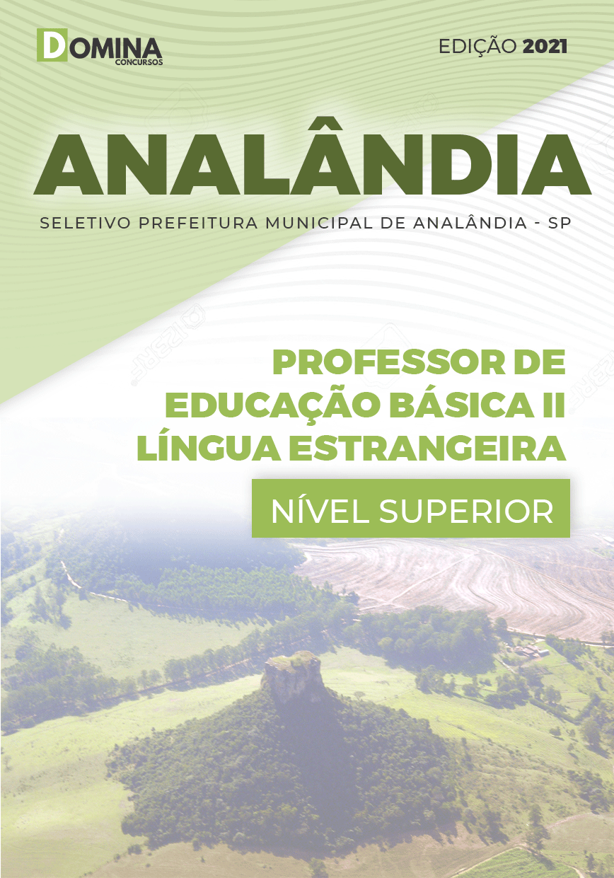 Apostila Pref Analândia SP 2021 Professor II Língua Estrangeira