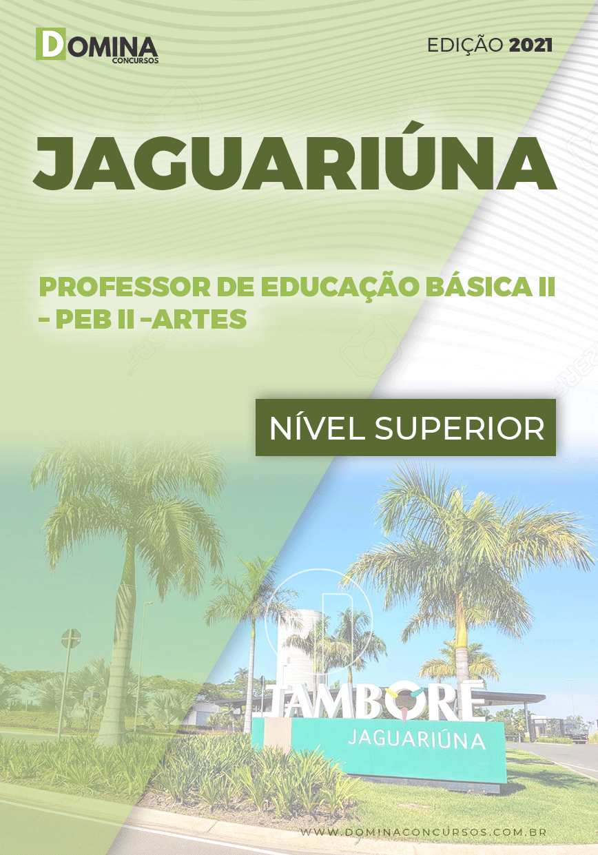 Apostila Pref Jaguariúna SP 2021 Professor Educação II Artes