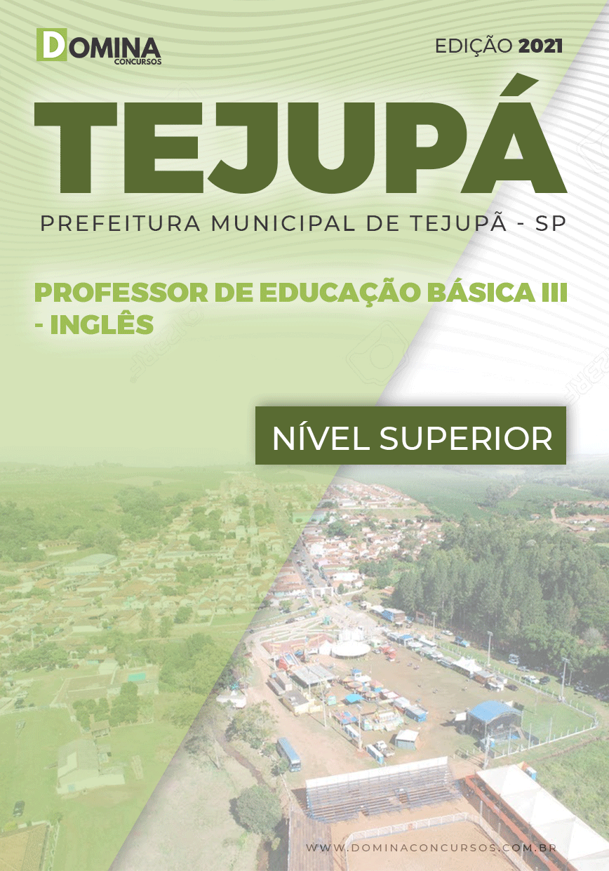 Apostila Pref Tejupá SP 2021 Professor Educação Básica III Inglês