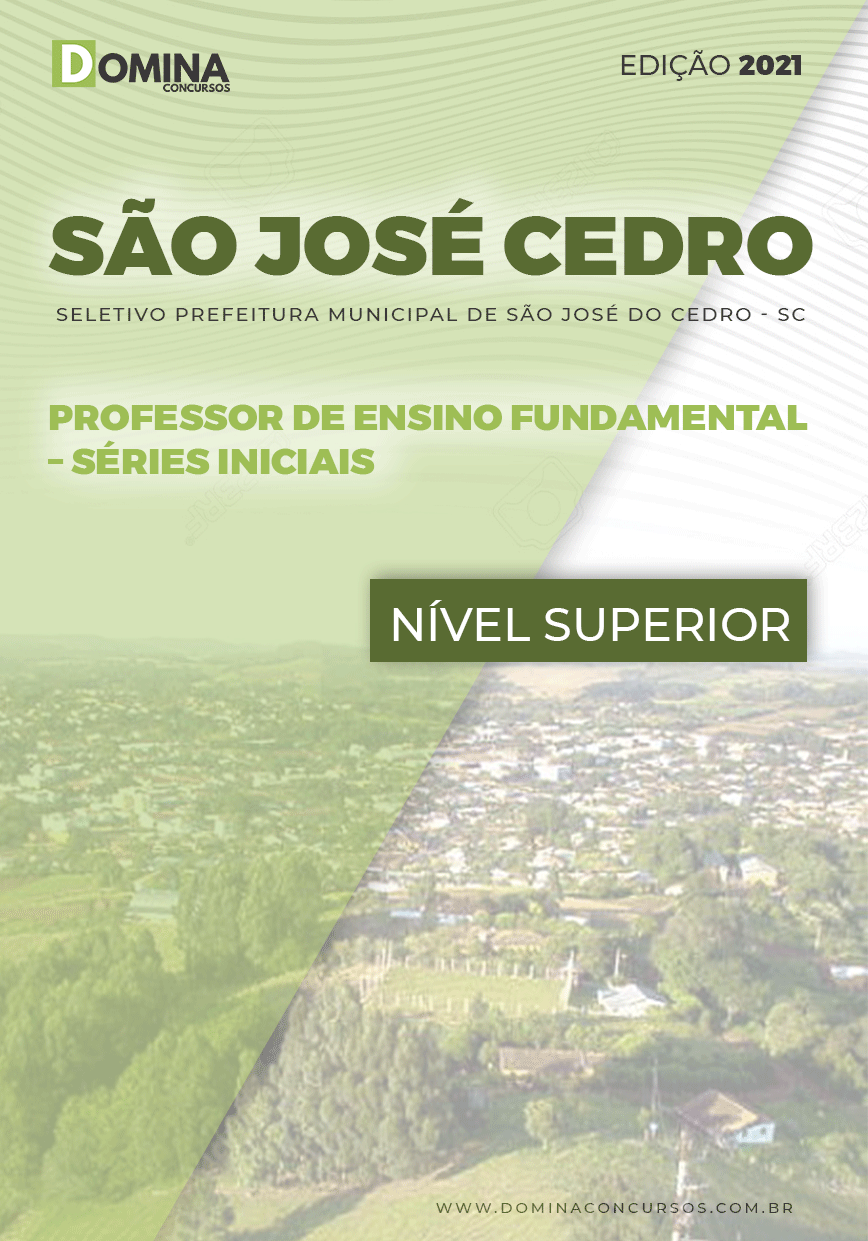 Apostila São José do Cedro SC 2021 Professor Ensino Fundamental