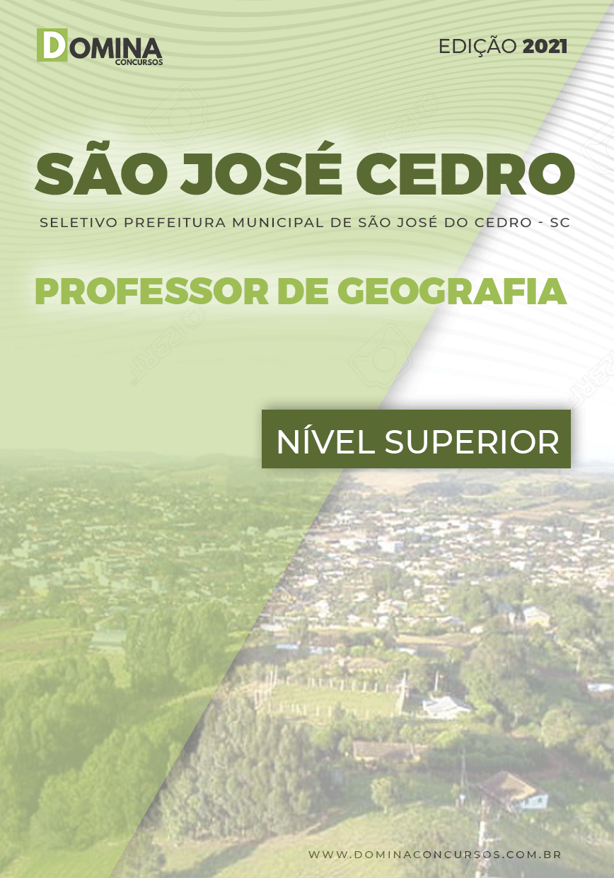 Apostila São José do Cedro SC 2021 Professor de Geografia