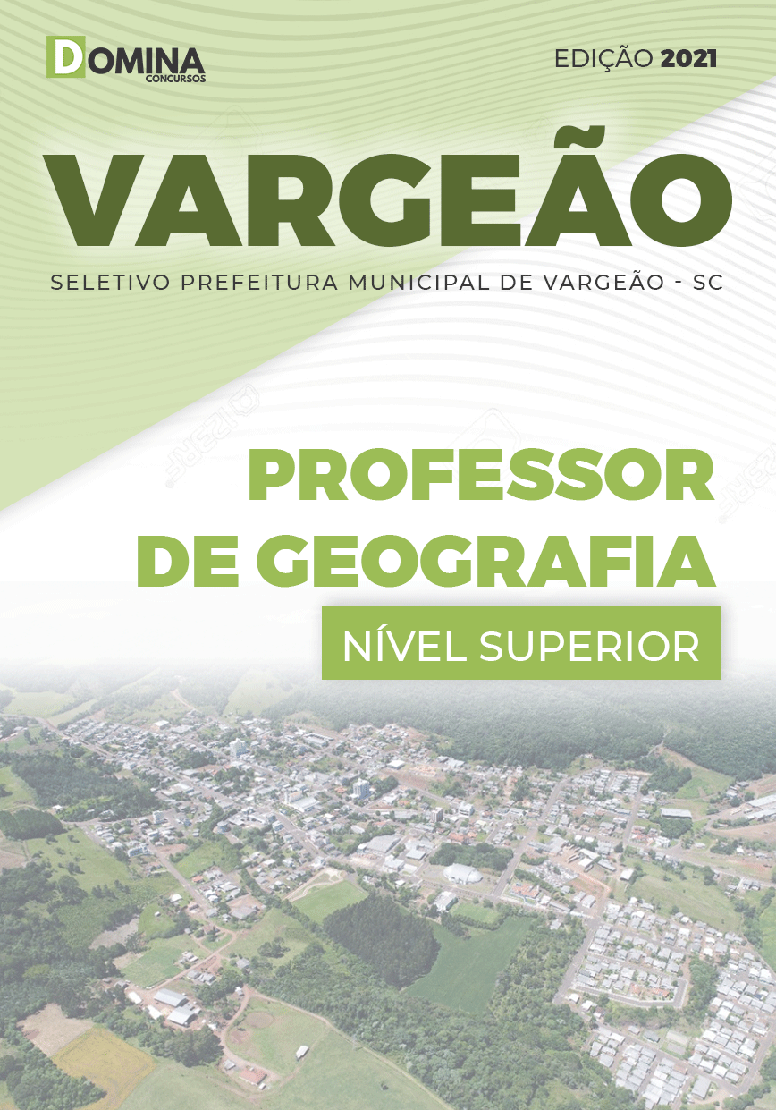 Apostila Pref Vargeão SC 2021 Professor de Geografia