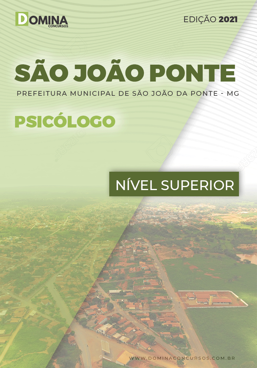 Apostila Concurso Pref São João Ponte MG 2021 Psicólogo