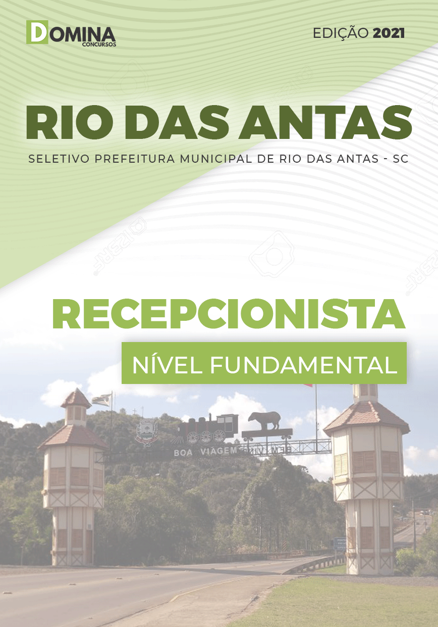 Apostila Seletivo Pref Rio das Antas SC 2021 Recepcionista