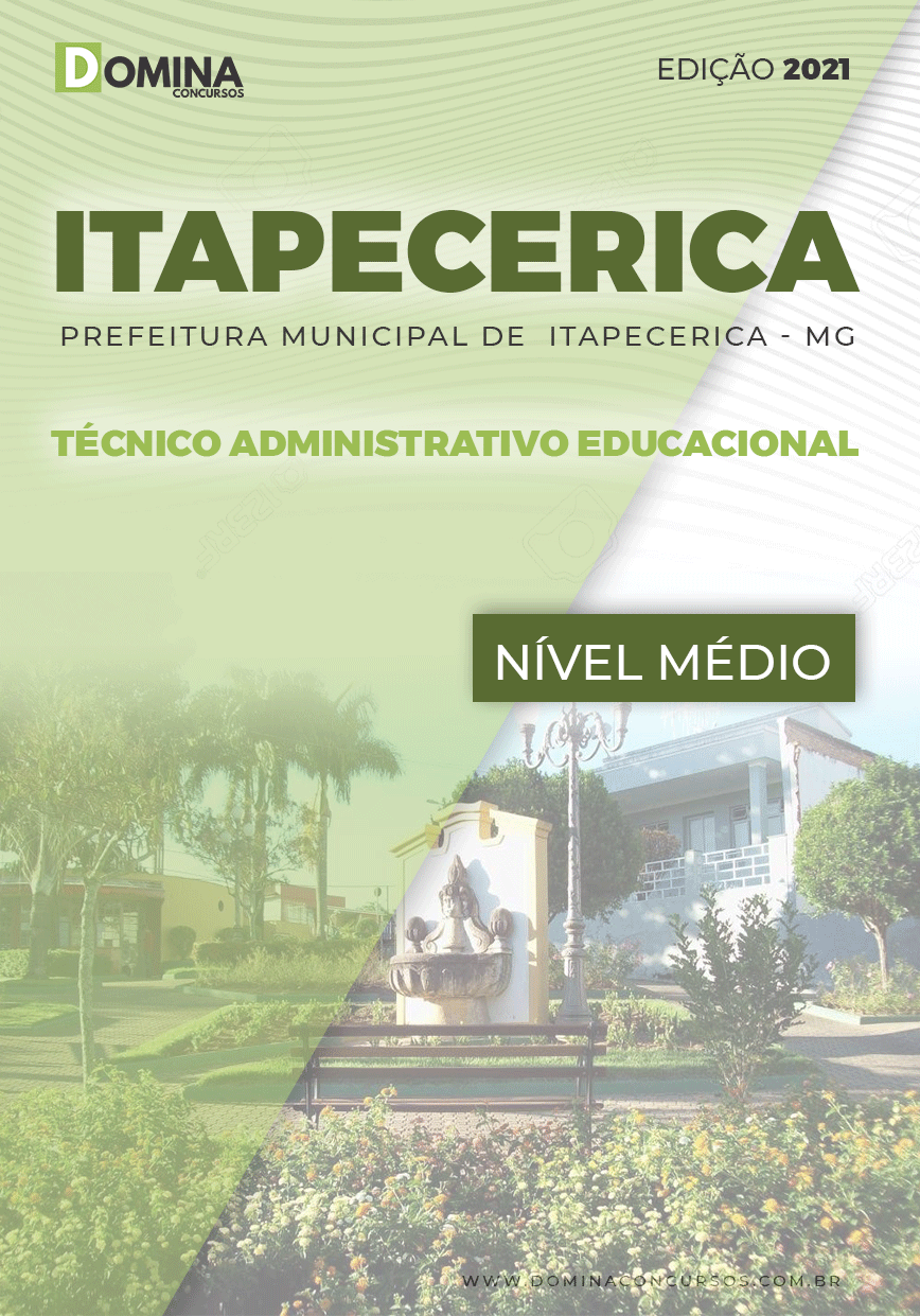 Apostila Pref Itapecerica MG 2021 Técnico Administrativo Educacional