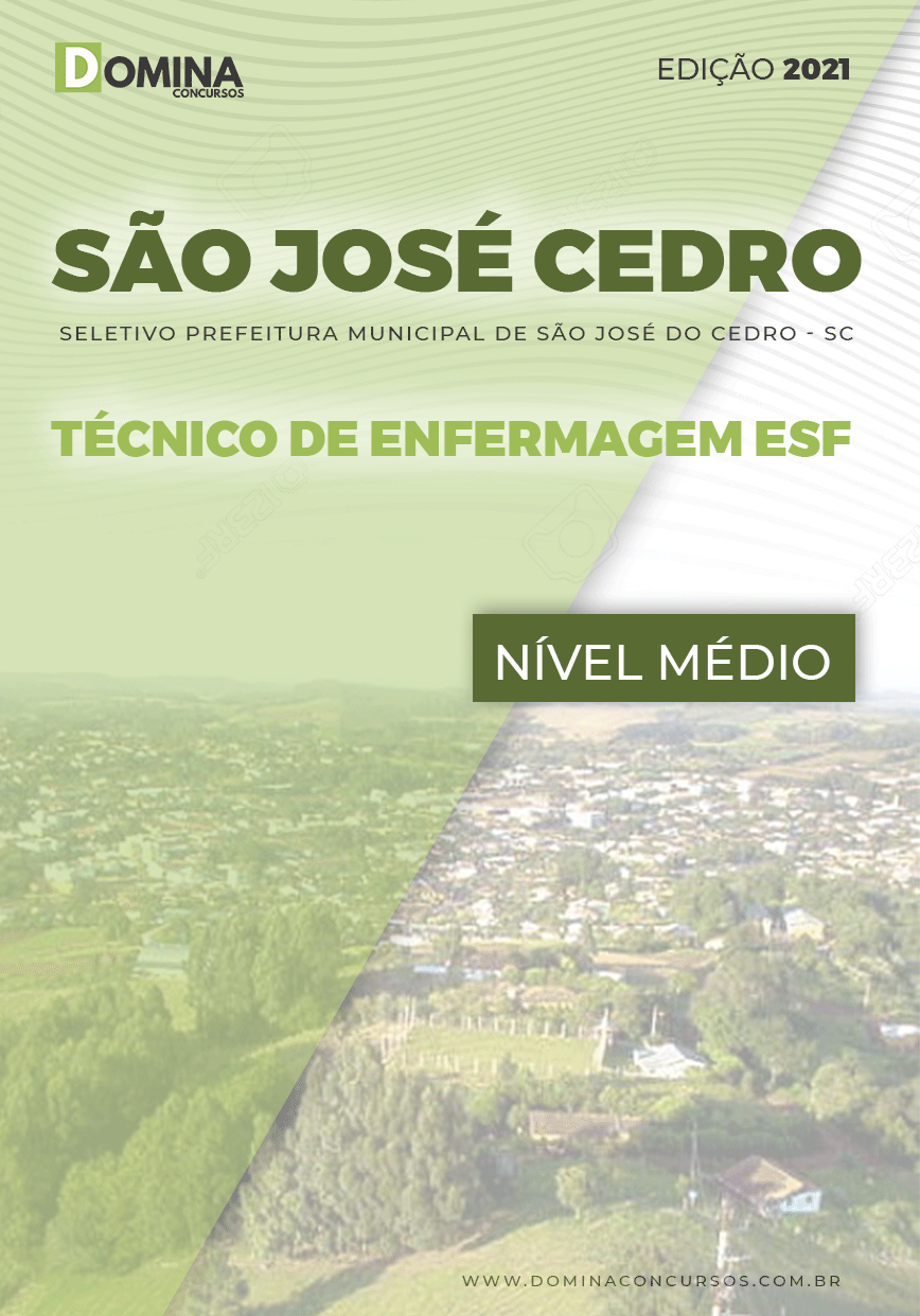 Apostila São José do Cedro SC 2021 Técnico de Enfermagem ESF
