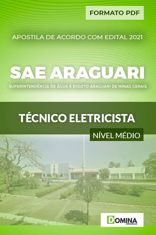Apostila Seletivo SAE Araguari MG 2021 Técnico Eletricista