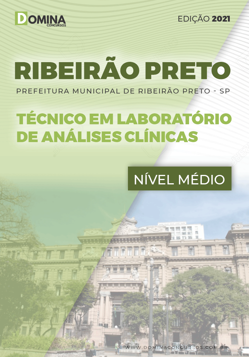Apostila Pref Ribeirão Preto SP 2021 Técnico Análises Clínicas