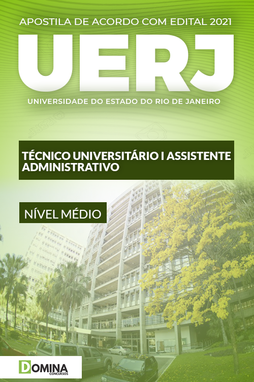 Apostila UERJ 2021 Técnico Universitário I Assistente Administrativo