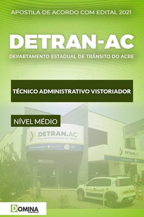 Apostila DETRAN AC 2021 Técnico Administrativo Vistoriador
