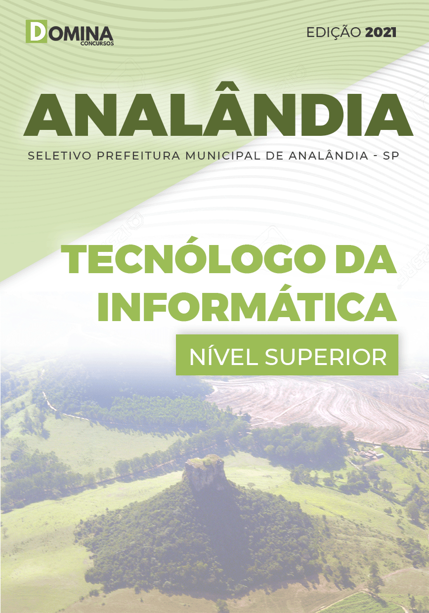 Apostila Pref Analândia SP 2021 Tecnólogo da Informática