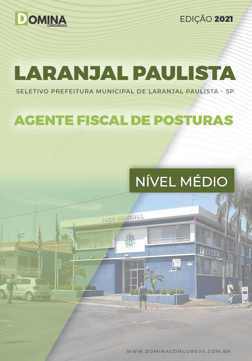 Apostila Pref Laranjal Paulista SP 2021 Agente Fiscal de Posturas