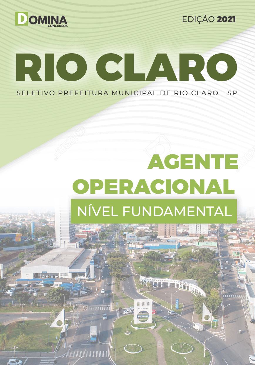 Apostila Seletivo Pref Rio Claro SP 2021 Agente Operacional