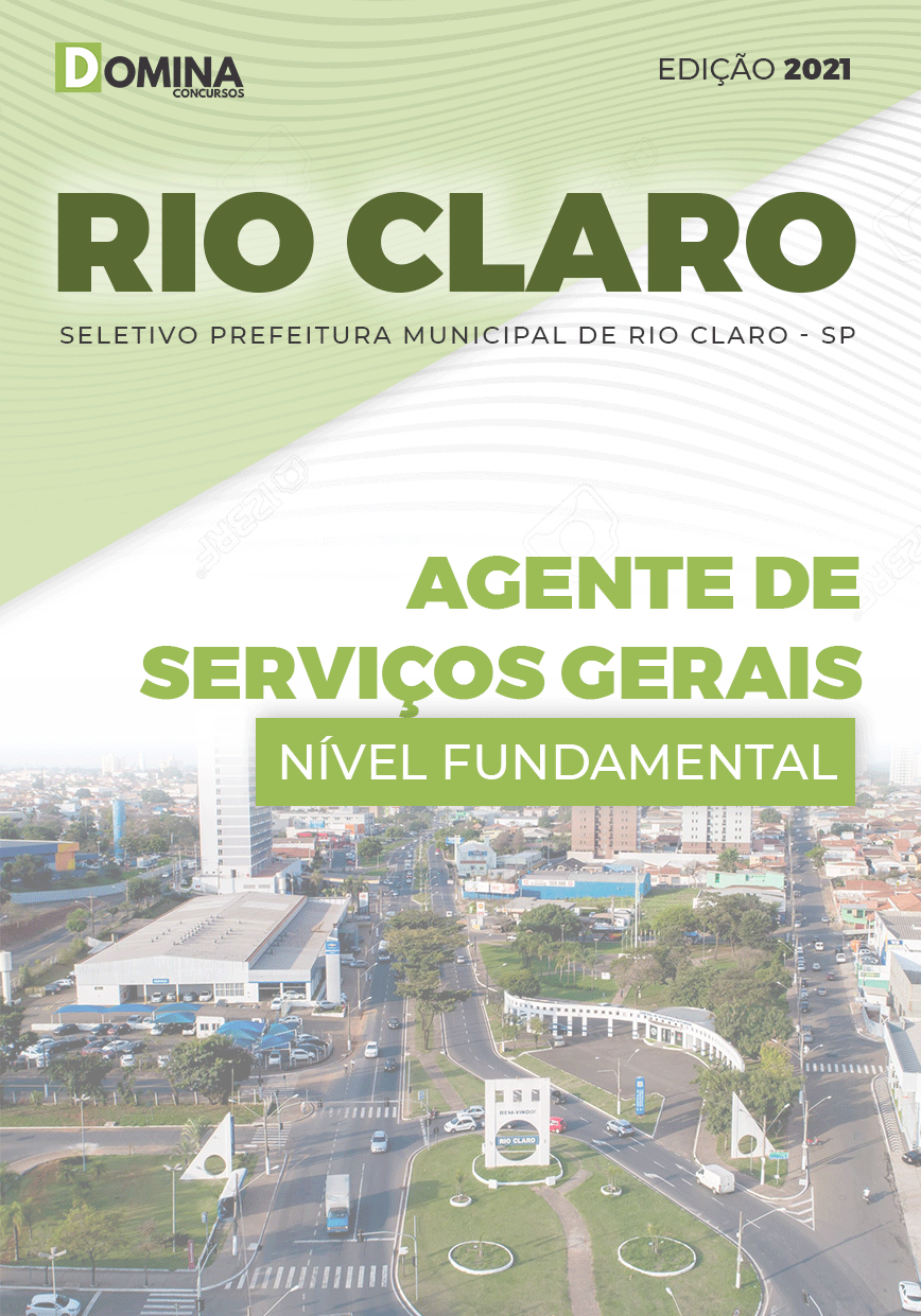 Apostila Pref Rio Claro SP 2021 Agente de Serviços Gerais