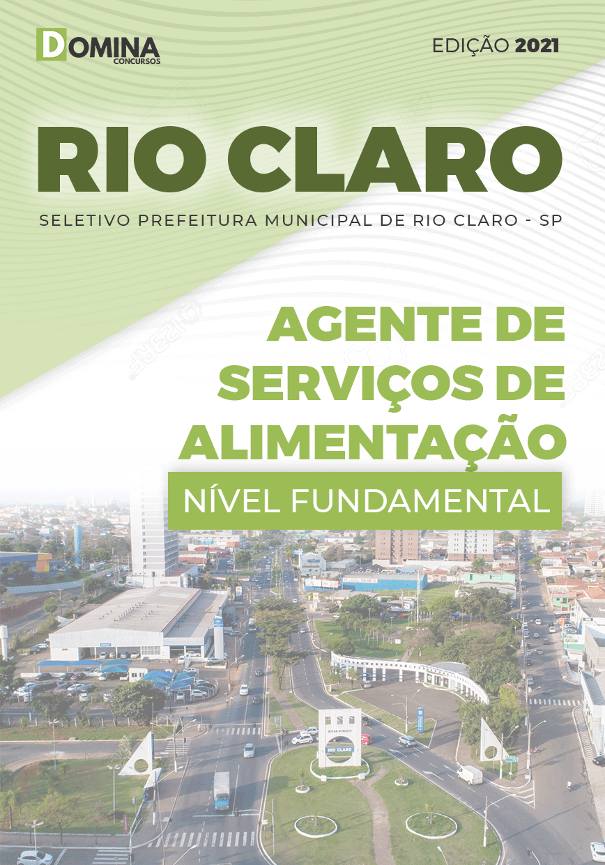 Apostila Pref Rio Claro SP 2021 Agente de Serviços de Alimentação