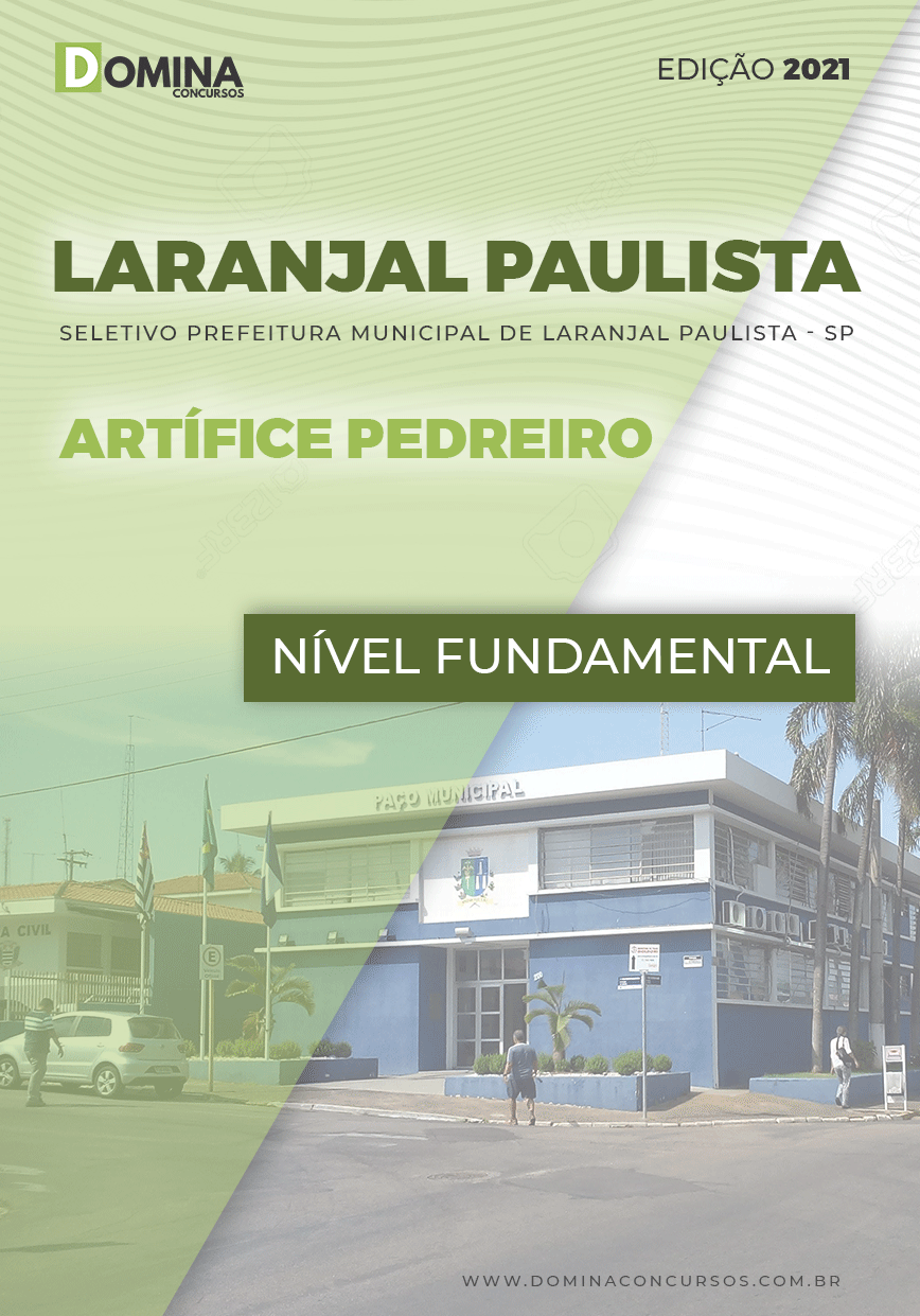 Apostila Seletivo Pref Laranjal Paulista SP 2021 Artífice Pedreiro
