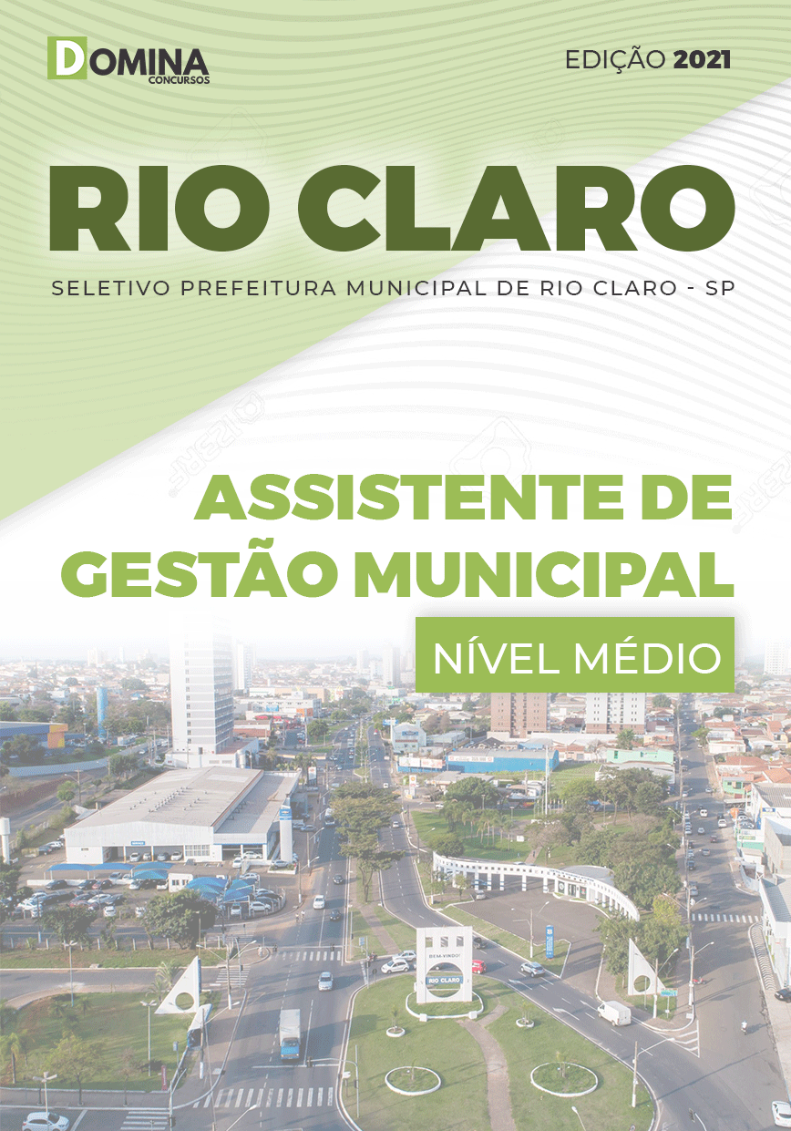 Apostila Pref Rio Claro SP 2021 Assistente de Gestão Municipal