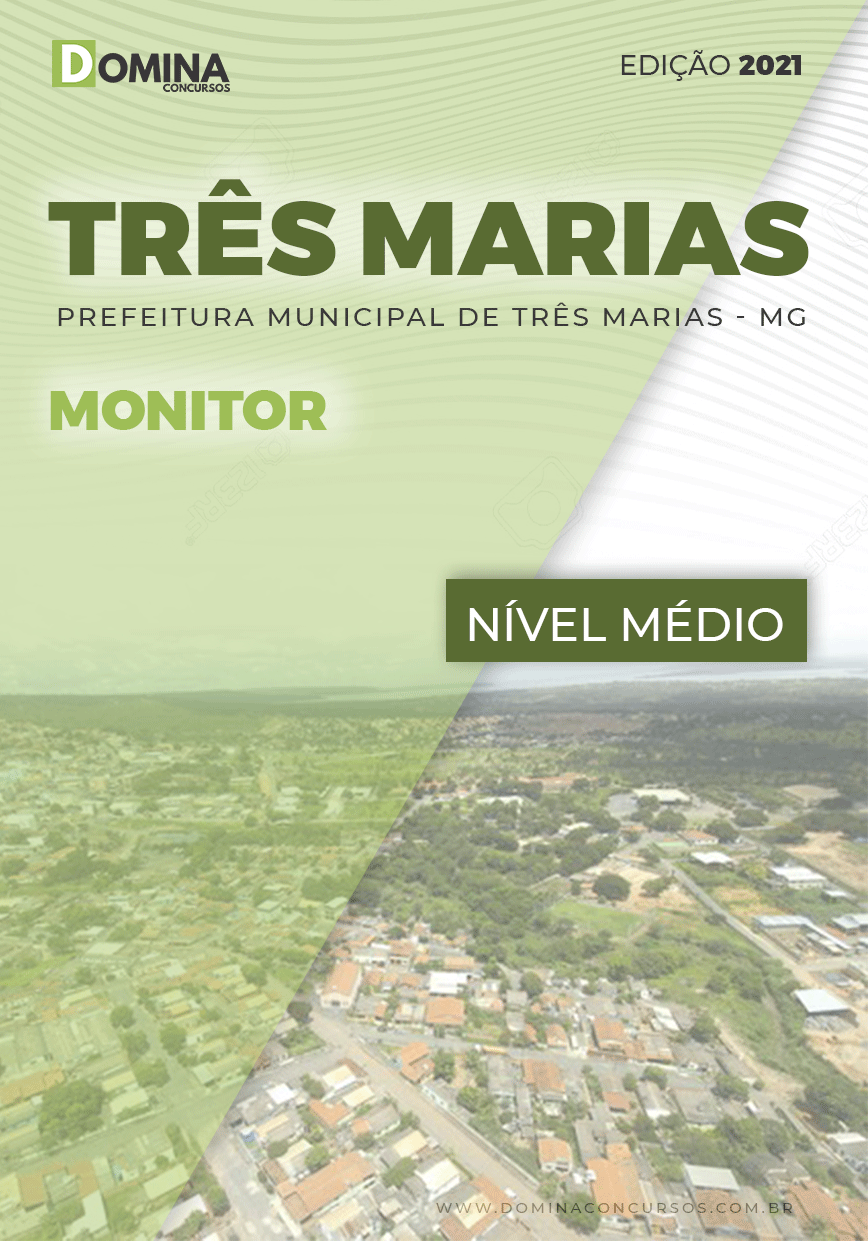 Apostila Concurso Pref Três Marias MG 2021 Monitor