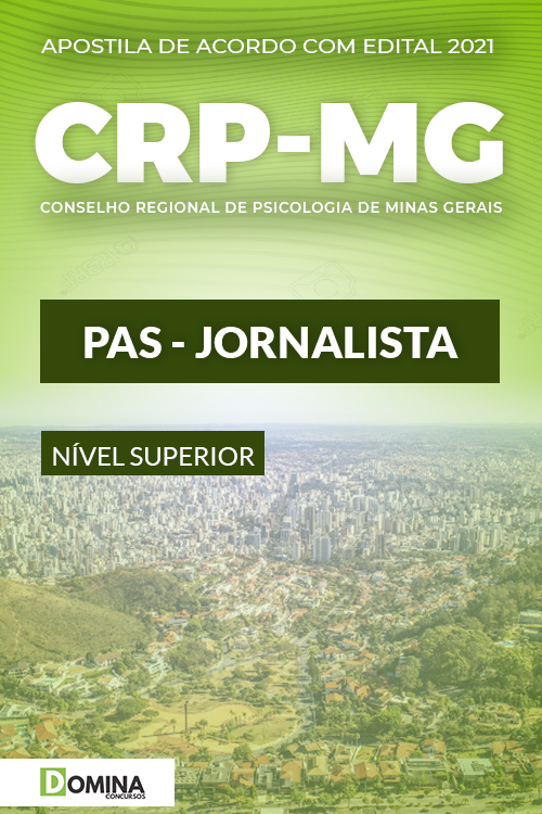 Apostila Concurso Público CRP MG 2021 PAS Jornalista