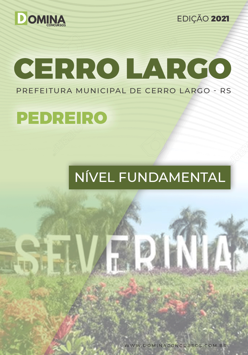 Apostila Concurso Pref Cerro Largo RS 2021 Pedreiro
