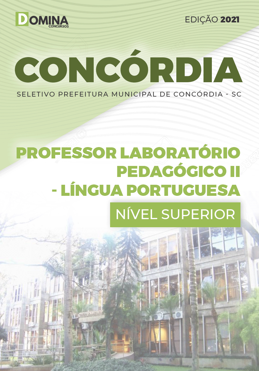 Apostila Pref Concórdia SC 2021 Professor Lab Língua Portuguesa