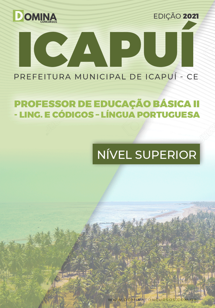 Apostila Pref Icapuí CE 2021 Professor II Língua Portuguesa