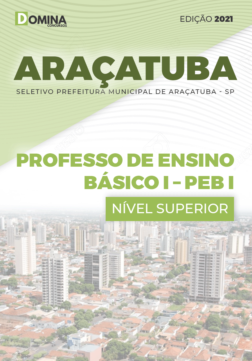 Apostila Pref Araçatuba SP 2021 Professor de Ensino Básico I