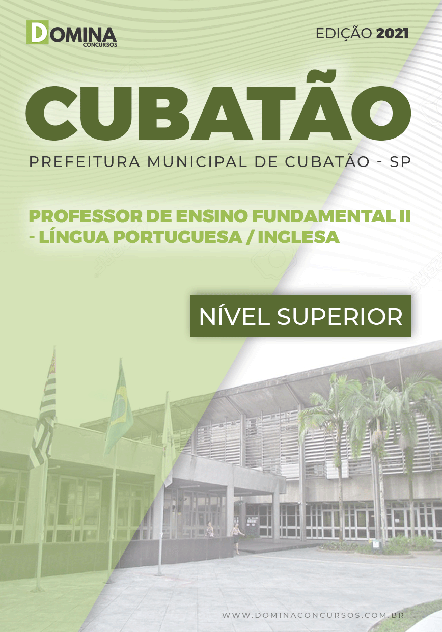 Apostila Pref Cubatão SP 2021 Prof II Língua Portuguesa Inglesa