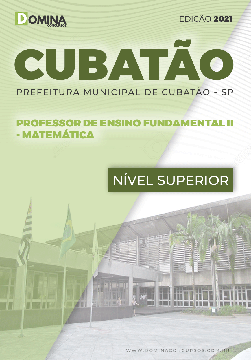 Apostila Pref Cubatão SP 2021 Prof Fundamental II Matemática