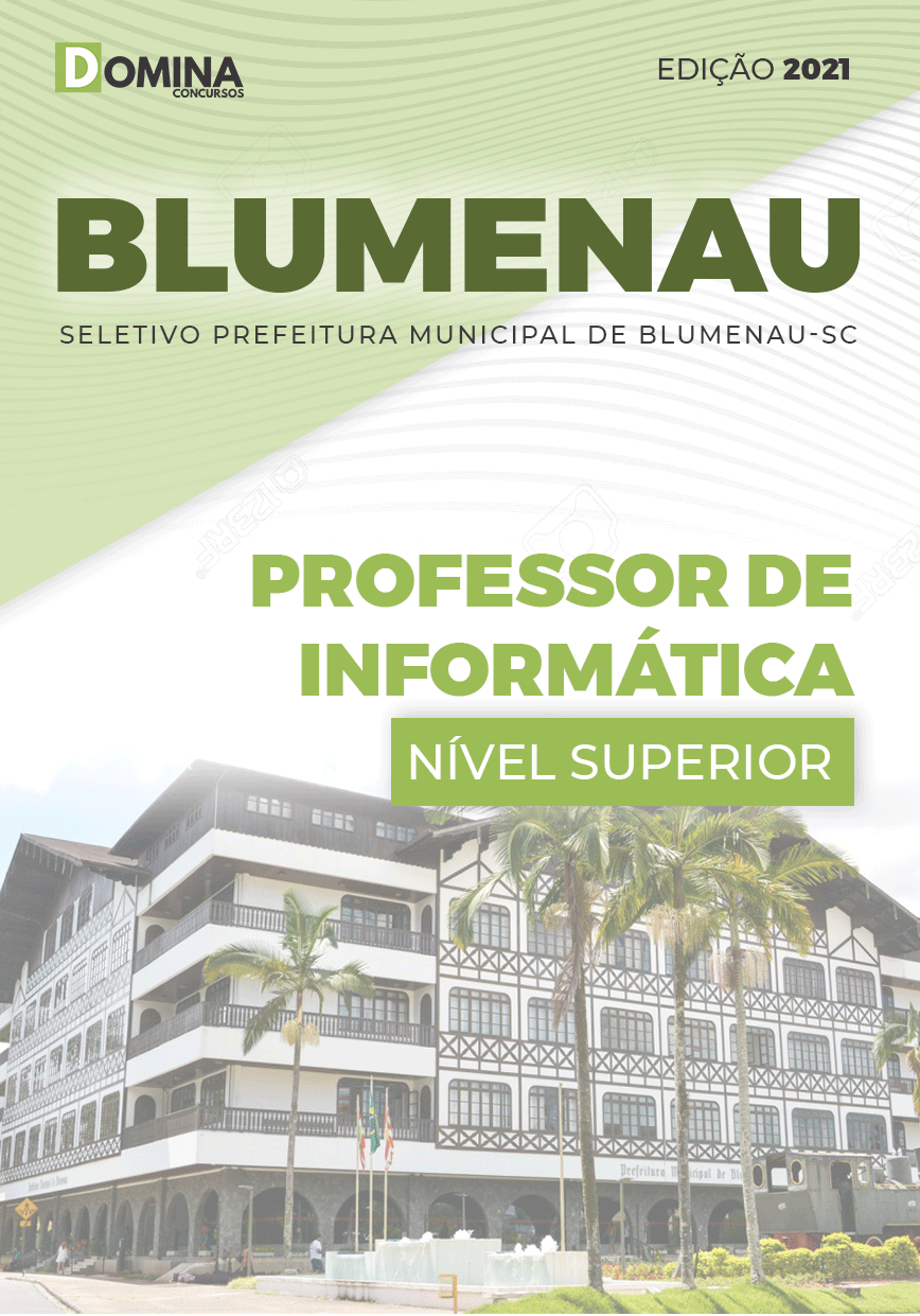Apostila Pref Blumenau SC 2021 Professor de Informática
