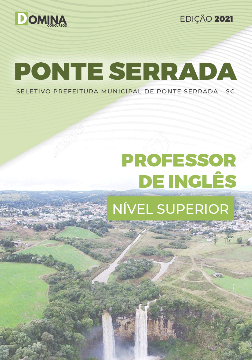 Apostila Pref Ponte Serrada SC 2021 Professor de Inglês