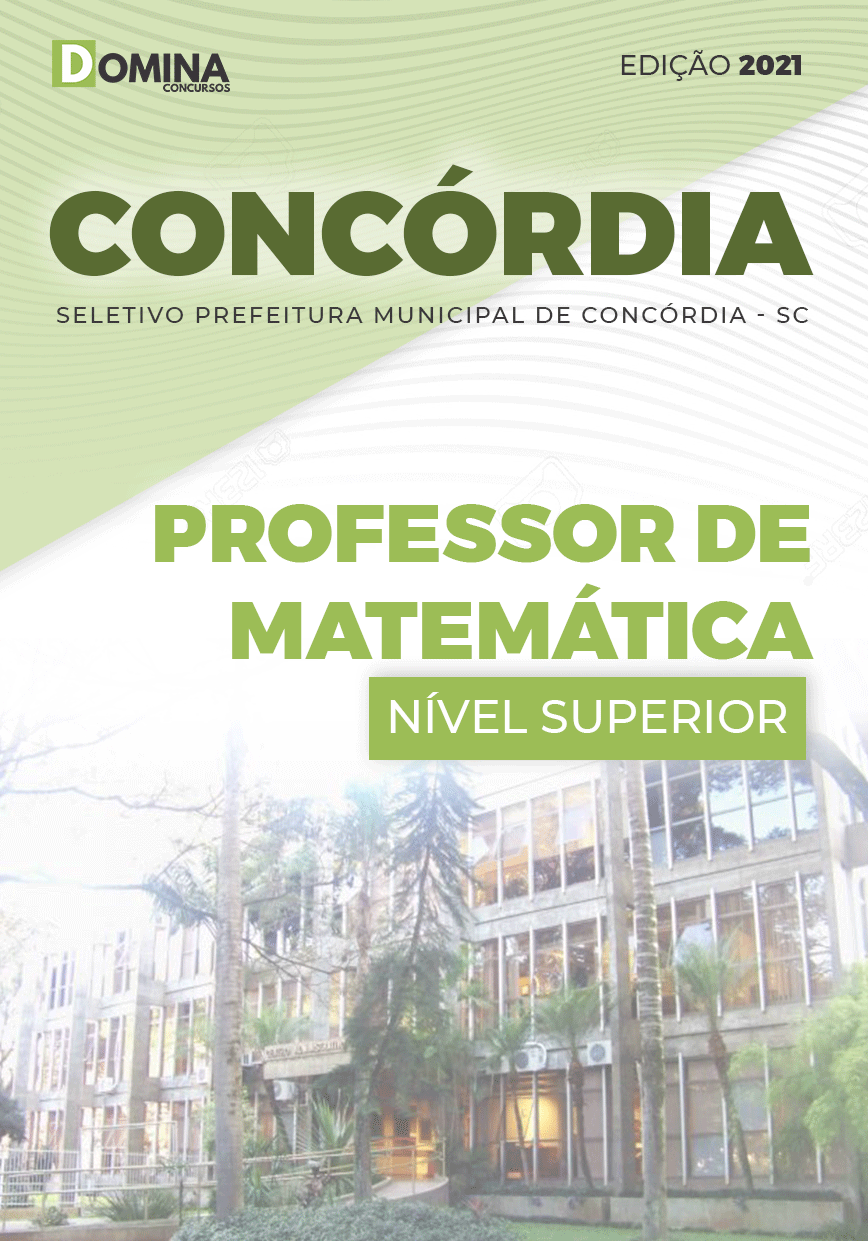 Apostila Pref Concórdia SC 2021 Professor de Matemática