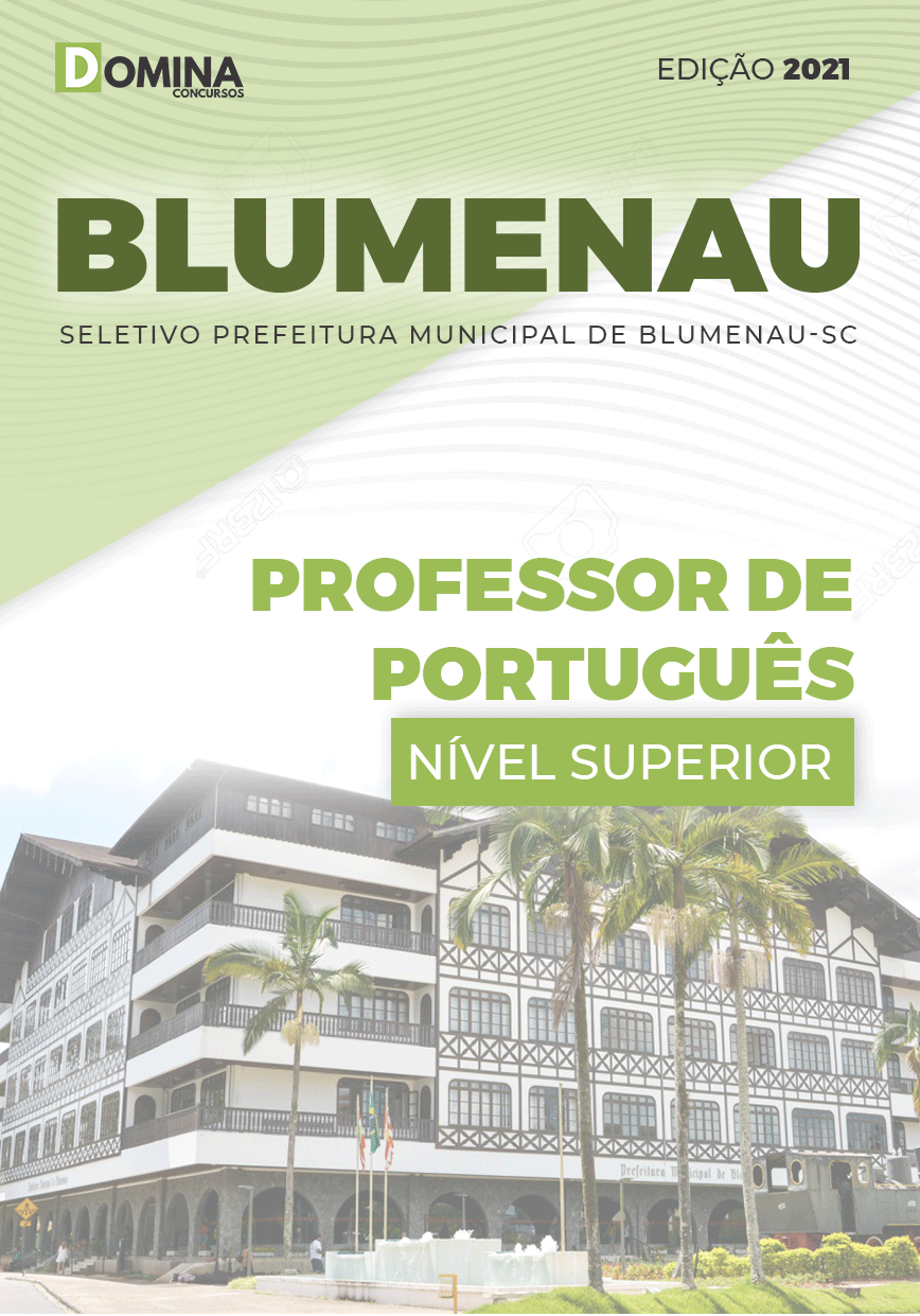 Apostila Pref Blumenau SC 2021 Professor de Português
